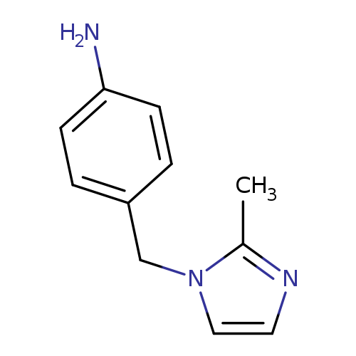 Nc1ccc(cc1)Cn1ccnc1C