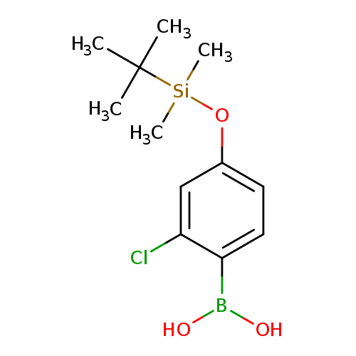 OB(c1ccc(cc1Cl)O[Si](C(C)(C)C)(C)C)O