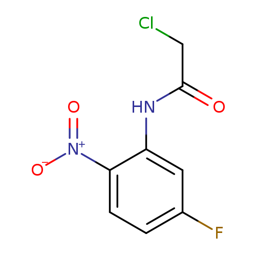[O-][N+](=O)c1ccc(cc1NC(=O)CCl)F