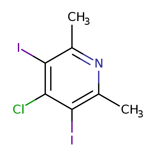 Cc1nc(C)c(c(c1I)Cl)I