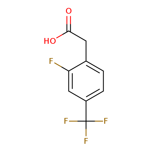 OC(=O)Cc1ccc(cc1F)C(F)(F)F