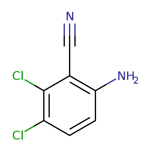 N#Cc1c(N)ccc(c1Cl)Cl