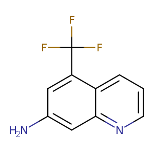 Nc1cc2ncccc2c(c1)C(F)(F)F