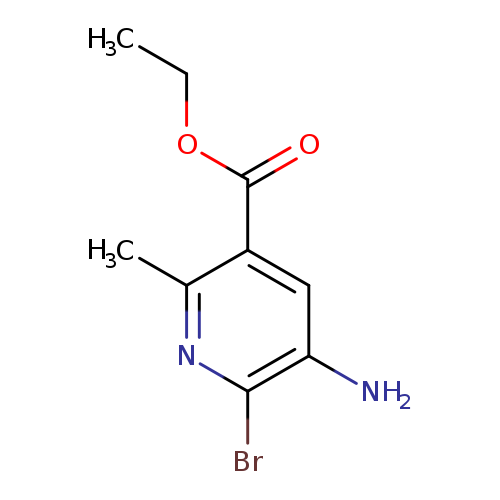 Cc1nc(Br)c(cc1C(=O)OCC)N
