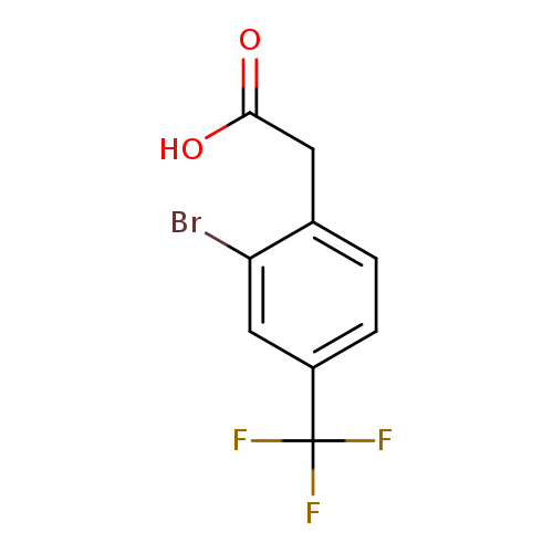 OC(=O)Cc1ccc(cc1Br)C(F)(F)F