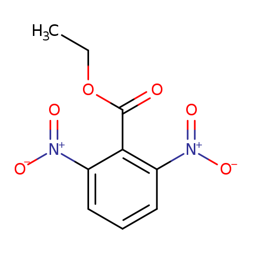 CCOC(=O)c1c(cccc1[N+](=O)[O-])[N+](=O)[O-]