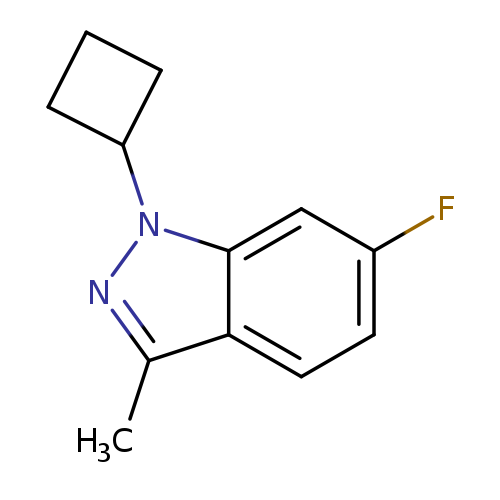Cc1nn(c2c1ccc(c2)F)C1CCC1