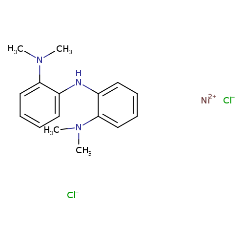 CN(c1ccccc1Nc1ccccc1N(C)C)C.[Cl-].[Cl-].[Ni+2]