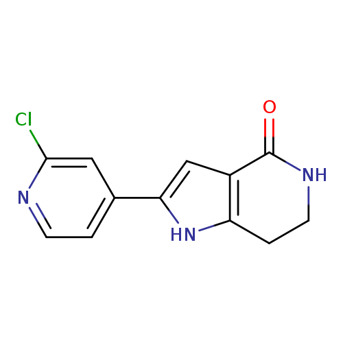 Clc1nccc(c1)c1cc2c([nH]1)CCNC2=O
