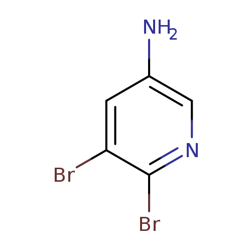 Nc1cnc(c(c1)Br)Br