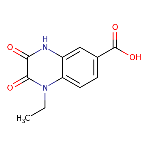 CCn1c2ccc(cc2[nH]c(=O)c1=O)C(=O)O