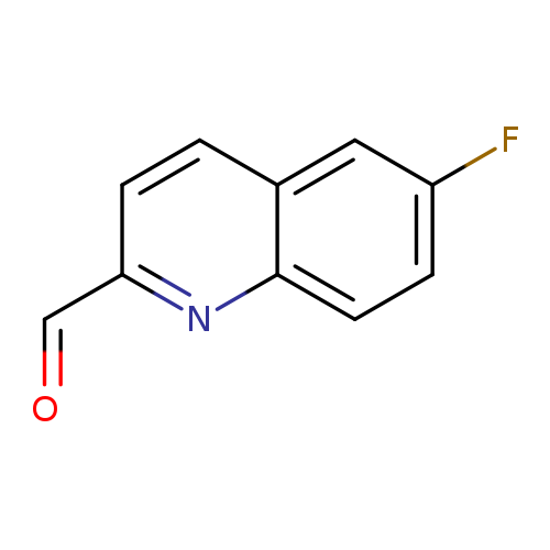 O=Cc1ccc2c(n1)ccc(c2)F