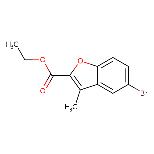 CCOC(=O)c1oc2c(c1C)cc(cc2)Br