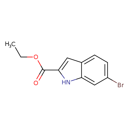 CCOC(=O)c1cc2c([nH]1)cc(cc2)Br