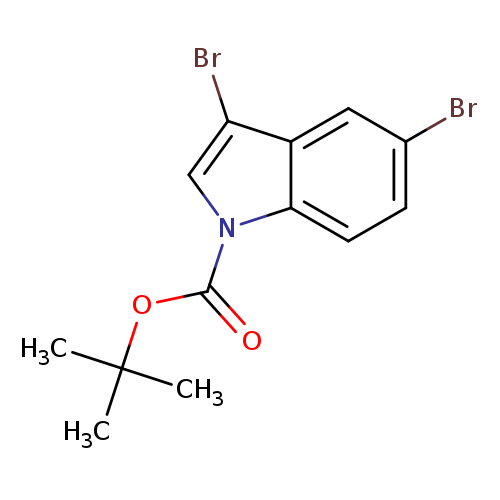 Brc1ccc2c(c1)c(Br)cn2C(=O)OC(C)(C)C