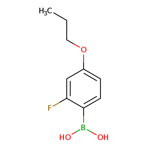 CCCOc1ccc(c(c1)F)B(O)O
