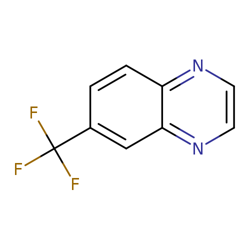 FC(c1ccc2c(c1)nccn2)(F)F