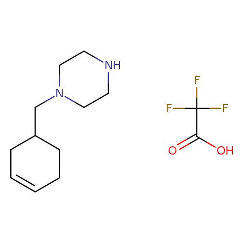 N1CCN(CC1)CC1CCC=CC1.OC(=O)C(F)(F)F