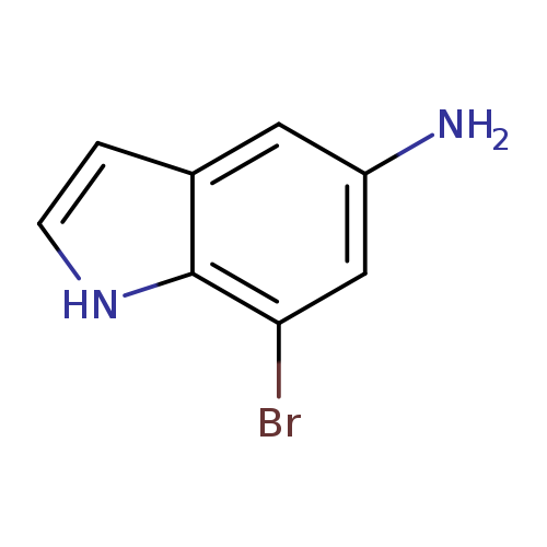 Nc1cc(Br)c2c(c1)cc[nH]2
