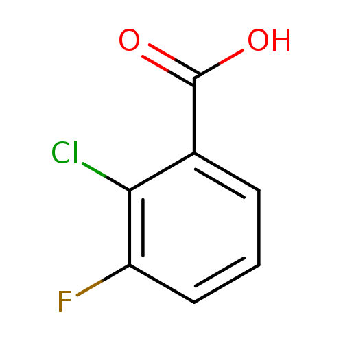 OC(=O)c1cccc(c1Cl)F