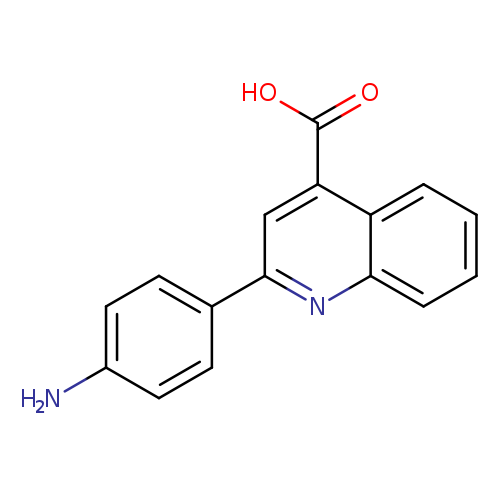 Nc1ccc(cc1)c1nc2ccccc2c(c1)C(=O)O