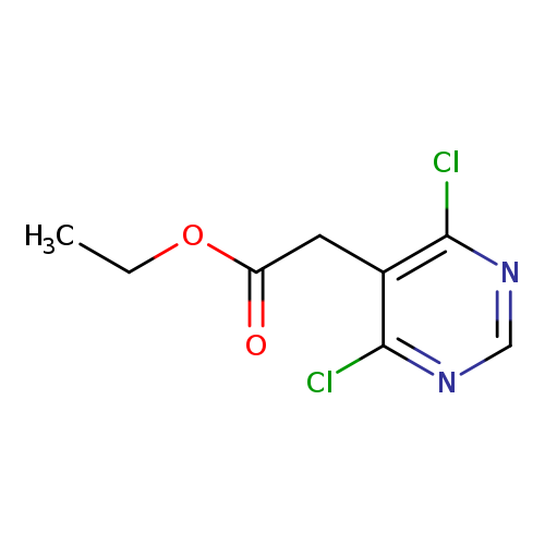 CCOC(=O)Cc1c(Cl)ncnc1Cl