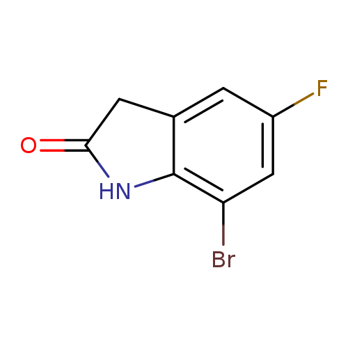 O=C1Cc2c(N1)c(Br)cc(c2)F