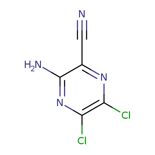 N#Cc1nc(Cl)c(nc1N)Cl