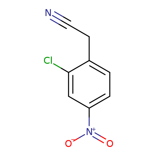 N#CCc1ccc(cc1Cl)[N+](=O)[O-]