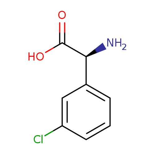 OC(=O)[C@H](c1cccc(c1)Cl)N