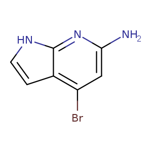 Nc1cc(Br)c2c(n1)[nH]cc2