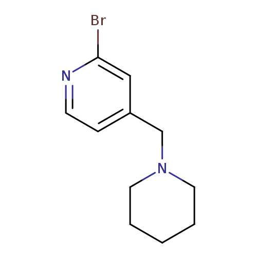 Brc1nccc(c1)CN1CCCCC1