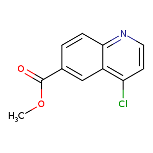 COC(=O)c1ccc2c(c1)c(Cl)ccn2