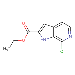CCOC(=O)c1cc2c([nH]1)c(Cl)ncc2