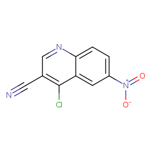 N#Cc1cnc2c(c1Cl)cc(cc2)[N+](=O)[O-]