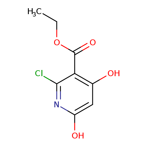 CCOC(=O)c1c(O)cc(nc1Cl)O