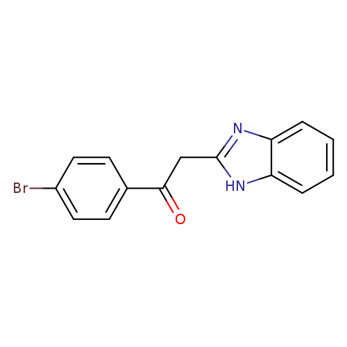Brc1ccc(cc1)C(=O)Cc1nc2c([nH]1)cccc2