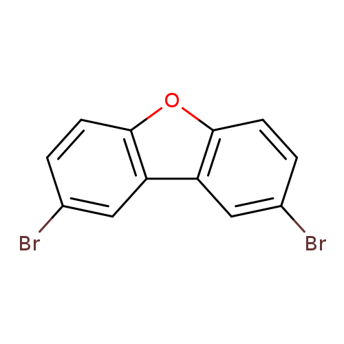 Brc1ccc2c(c1)c1cc(Br)ccc1o2