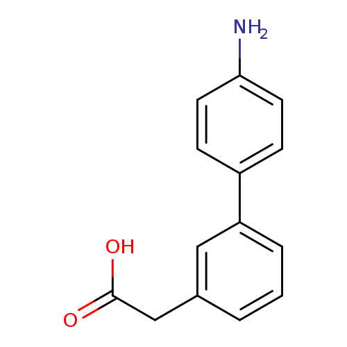 OC(=O)Cc1cccc(c1)c1ccc(cc1)N