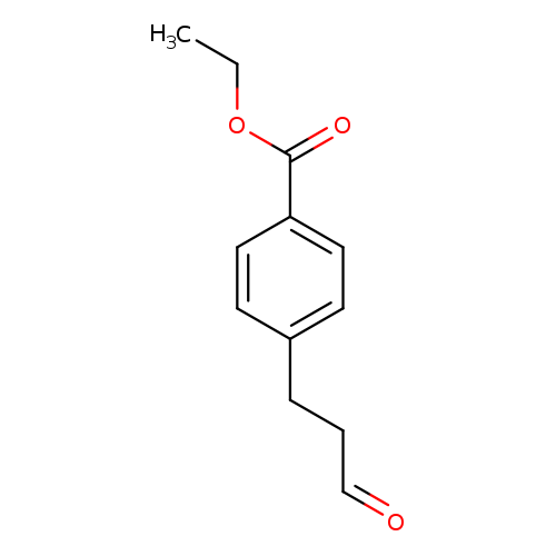 O=CCCc1ccc(cc1)C(=O)OCC