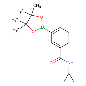 O=C(c1cccc(c1)B1OC(C(O1)(C)C)(C)C)NC1CC1