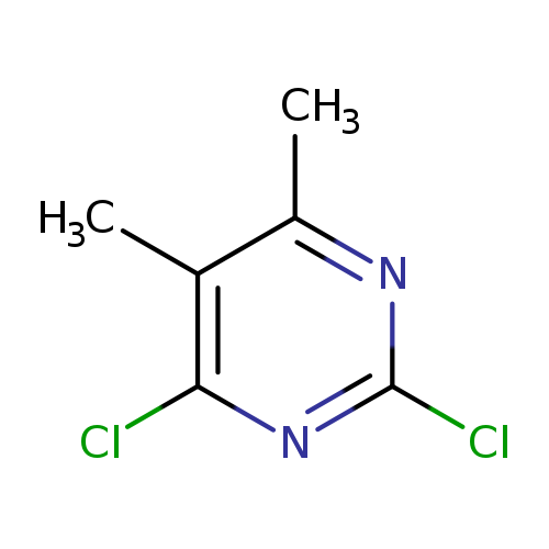 Clc1nc(C)c(c(n1)Cl)C