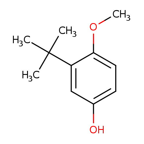 COc1ccc(cc1C(C)(C)C)O