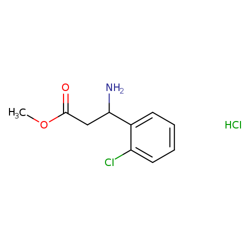 COC(=O)CC(c1ccccc1Cl)N.Cl