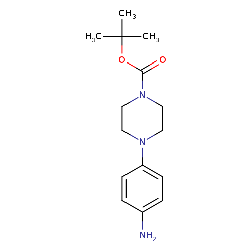 O=C(N1CCN(CC1)c1ccc(cc1)N)OC(C)(C)C