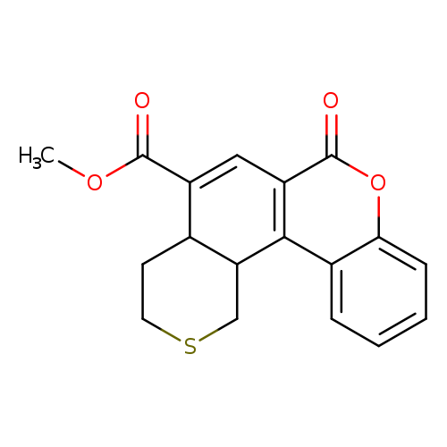 COC(=O)C1=Cc2c(=O)oc3c(c2C2C1CCSC2)cccc3