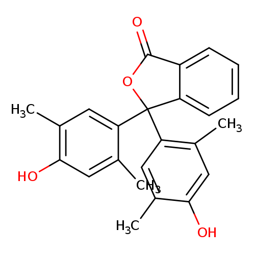 O=C1OC(c2c1cccc2)(c1cc(C)c(cc1C)O)c1cc(C)c(cc1C)O