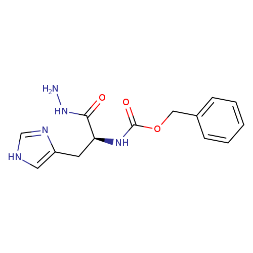 NNC(=O)[C@H](Cc1c[nH]cn1)NC(=O)OCc1ccccc1