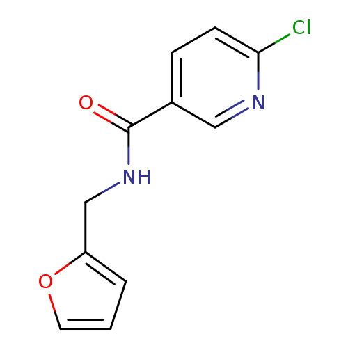 Clc1ccc(cn1)C(=O)NCc1ccco1