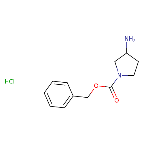 NC1CCN(C1)C(=O)OCc1ccccc1.Cl